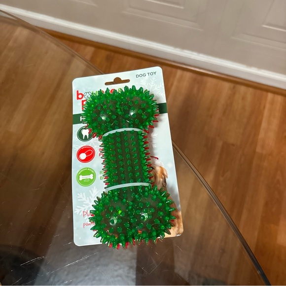 Bounce & Pounce Durable Dog Rubber Squeaky Bone Toy  NWT 6” - Picture 4 of 5